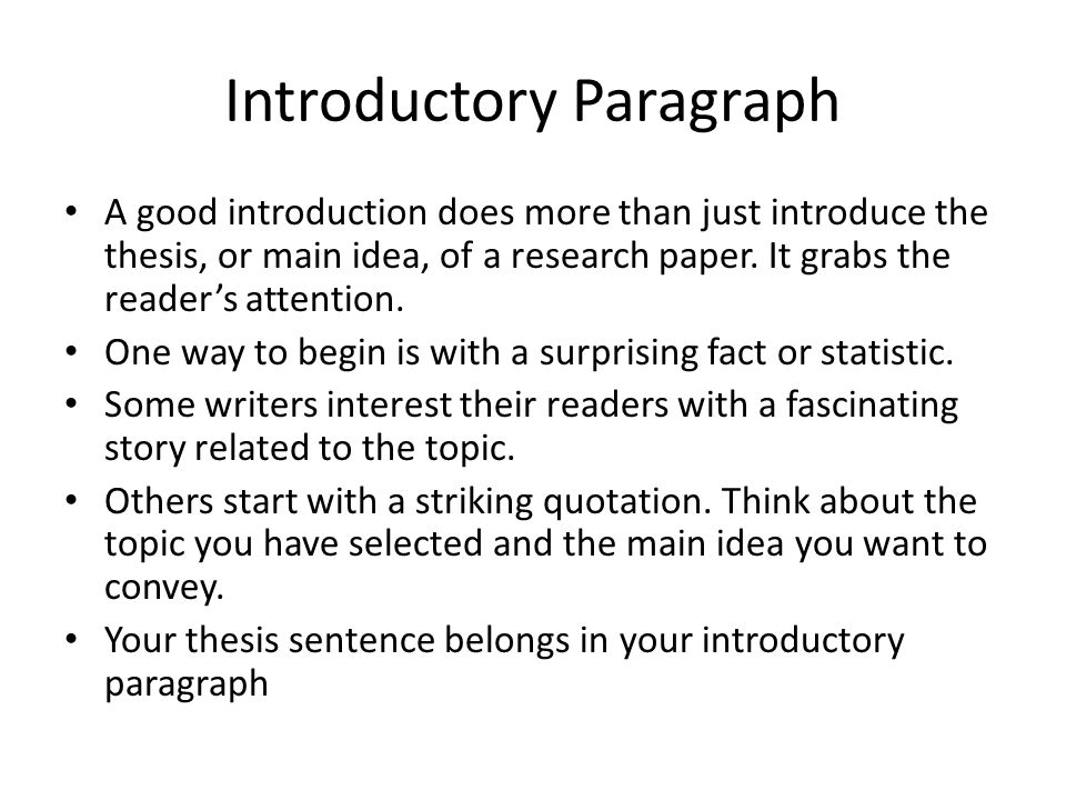 How to Write Research Paper Introduction Paragraph